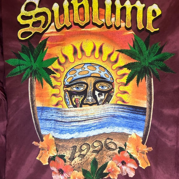 Sublime Red tie-dye longsleeve shirt - Picture 3 of 5